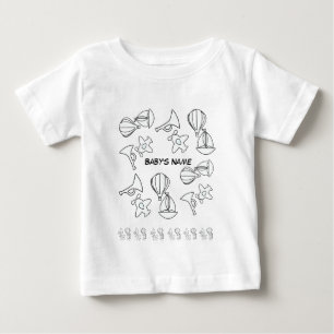 Personalise Toy Collection White Baby T-Shirt