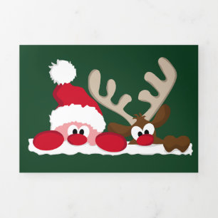 Personalise Trifold Santa Letter Christmas Card