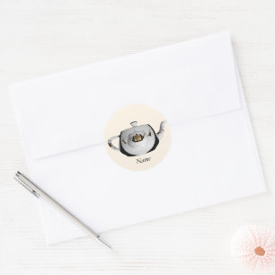 Personalise Triple Teapot With Name Envelope Seal 