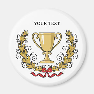 Personalise Trophy Cup Magnet