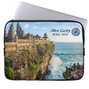 Personalise Uluwatu Bali Temple Cliff Travel Laptop Sleeve
