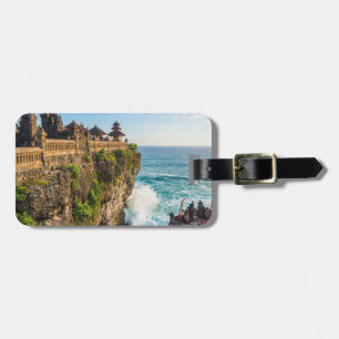 Personalise Uluwatu Bali Temple Cliff Travel Luggage Tag