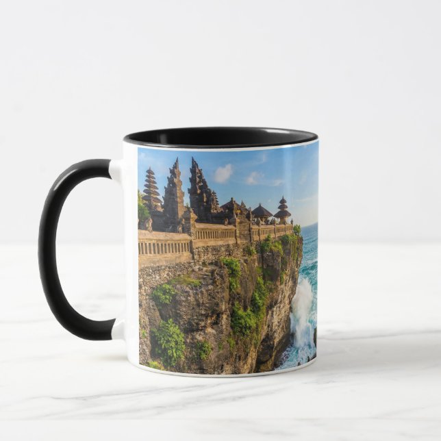 Personalise Uluwatu Bali Temple Cliff Travel Mug (Left)
