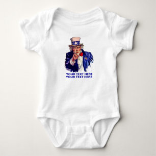 Personalise Uncle Sam Baby Bodysuit