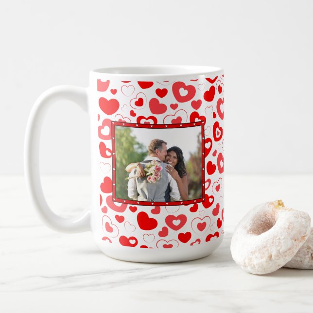 Personalise Valentine's Day Photo Mug (With Donut)