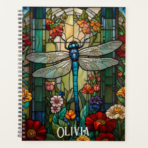 Personalise Vintage art nouveau boho dragonfly Planner
