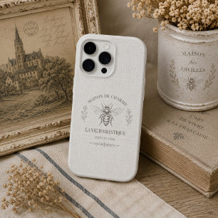 Personalise Vintage Ivory French Country aesthetic iPhone 15 Pro Case