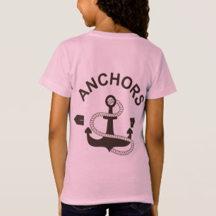 Personalise Vintage Marine Anchor Badge Label T-Shirt