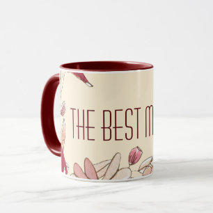 Personalise Warm Flower theme Mothers Day Mug