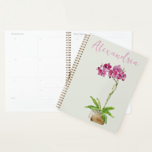 Personalise Watercolour Moth Orchard Planner