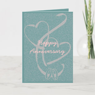 Personalise Wedding Anniversary Card