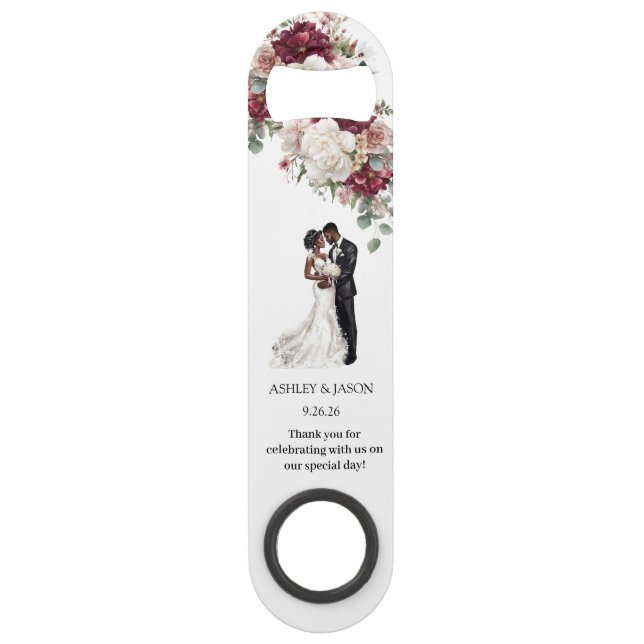 Personalise Wedding Favour Bottle Opener (Front)