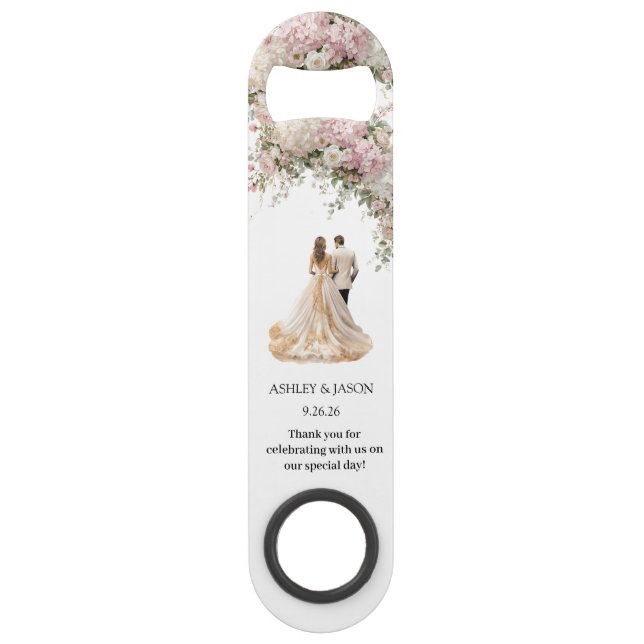 Personalise Wedding Favour Bottle Opener (Front)