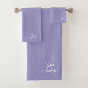 Personalise Wedding Housewarming Gift Lavender Bath Towel Set