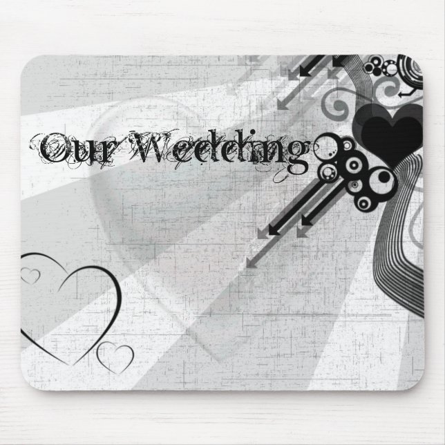 Personalise Wedding / Valentine's Day Mouse Mat (Front)