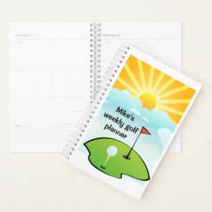 Personalise Weekly Golf Planner