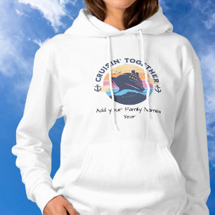  Personalise White Family Cruise  Cute  Hoodie