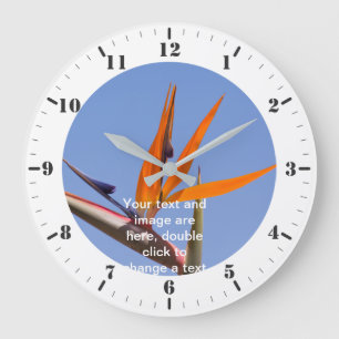 Personalise with hour markers and minute dials     large clock