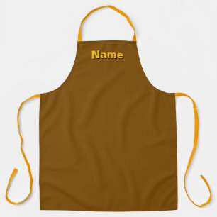Personalise With Name Chef Baker Caterer Brown   Apron