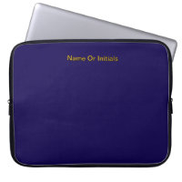 Personalise With Name Initials Dk Blue + Orange  
