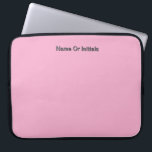 Personalise With Name Initials Pink      Laptop Sleeve<br><div class="desc">Style: Neoprene Laptop Sleeve 15 inch Protect your laptop with a custom laptop sleeve. Made with 100% neoprene, these lightweight and water resistant sleeves look great with your photos, text, or designs. Great for travel or just day-to-day use, custom laptop sleeves come in three sizes to fit your device and...</div>