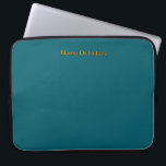 Personalise With Name Initials Teal     Laptop Sleeve<br><div class="desc">Style: Neoprene Laptop Sleeve 15 inch Protect your laptop with a custom laptop sleeve. Made with 100% neoprene, these lightweight and water resistant sleeves look great with your photos, text, or designs. Great for travel or just day-to-day use, custom laptop sleeves come in three sizes to fit your device and...</div>