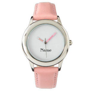 Personalise With Name Pink  Watch