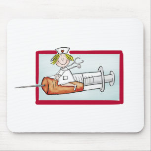Personalise with name - The Super Nurse Mouse Mat