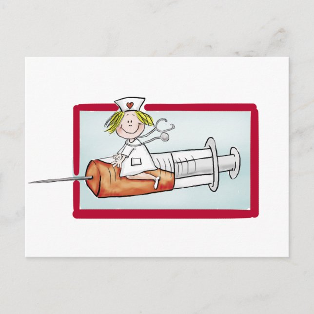 Personalise with name - The Super Nurse Postcard (Front)