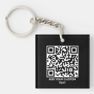 Personalise with QR Code for a Modern Touch Key Ring