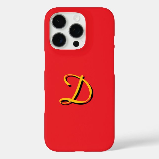 Personalise With Your Monogram Case-Mate iPhone Case (Back)