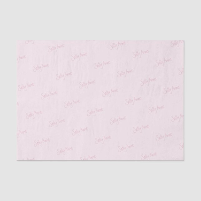 Personalise with your name   tissue paper (Front)