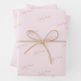 Personalise with your name wrapping paper sheet