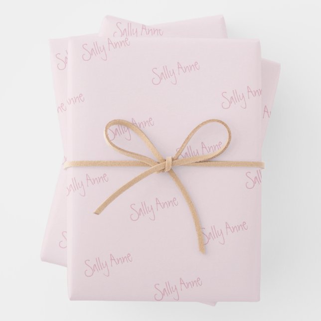 Personalise with your name  wrapping paper sheet (In situ)
