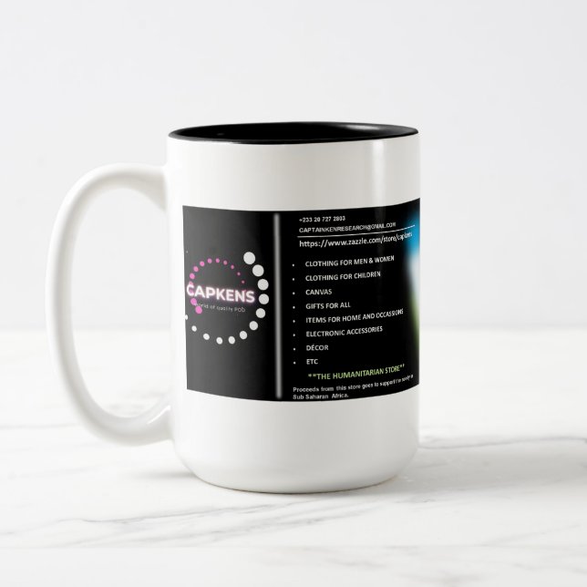Personalise With Your Own Image Quality  Two-Tone Coffee Mug (Left)