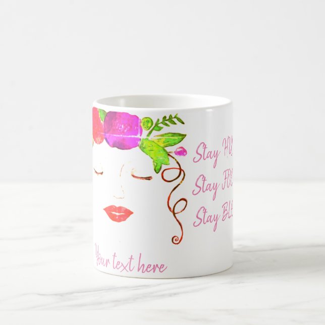 Personalise Women Stay Blessed Coffee Mug (Center)