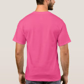 Personalise Wow Pink Colour Template Add Logo T-Shirt (Back)