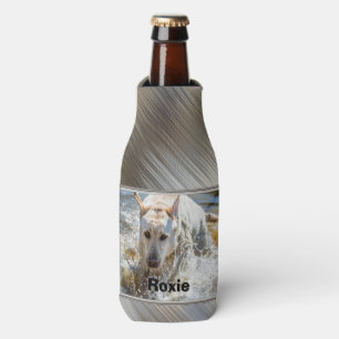 Personalise:  Yellow Labrador Photo Framed Bottle Cooler