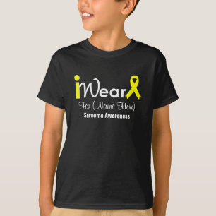 Personalise Yellow Ribbon Sarcoma T-Shirt