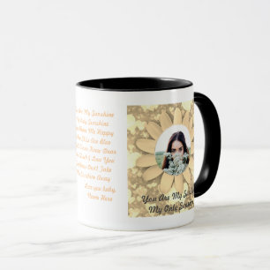 Personalise You Are My Sunshine Photo Text Mug