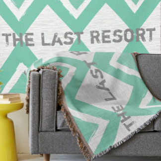 Personalise Your Beach House Mint Simple Modern Throw Blanket