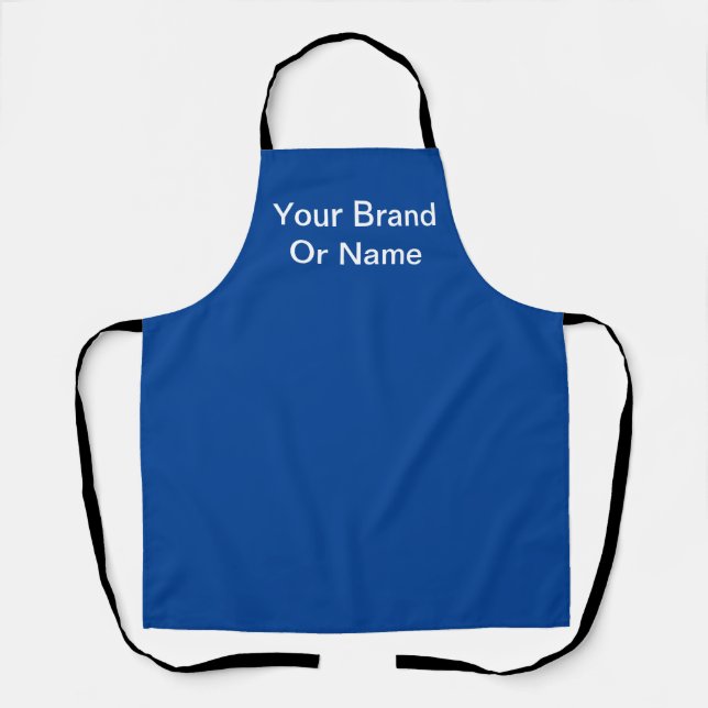 Personalise Your Brand Ocean Blue  Apron (Front)