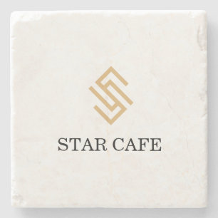 personalise your brand with logo stone coaster