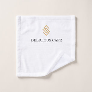 personalise your brand with logo wash cloth