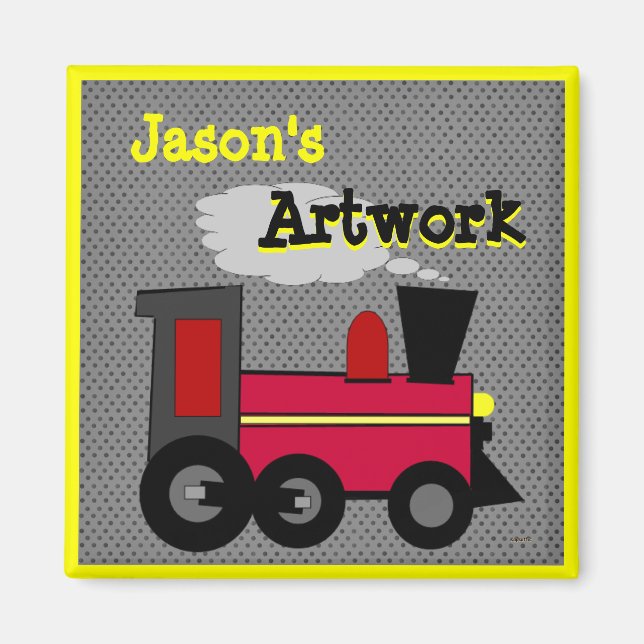 Personalise your Childs Artwork Magnet (Front)