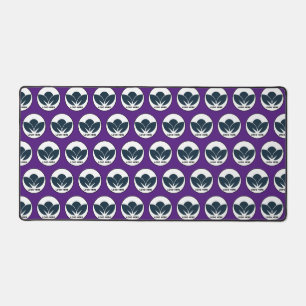 Personalise Your Desk: Royal Purple Custom Logo  Desk Mat