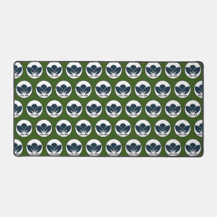 Personalise Your Desk: Sage Green Custom Logo Desk Mat