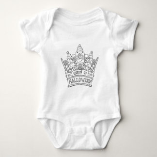 Personalise Your Halloween Crown Design- add your Baby Bodysuit