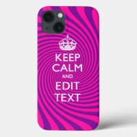 Personalise Your Keep Calm and Gift Hot Pink Twist