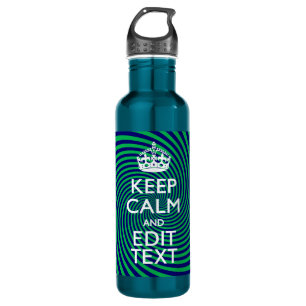 Personalise Your Keep Calm and with a Twist 710 Ml Water Bottle